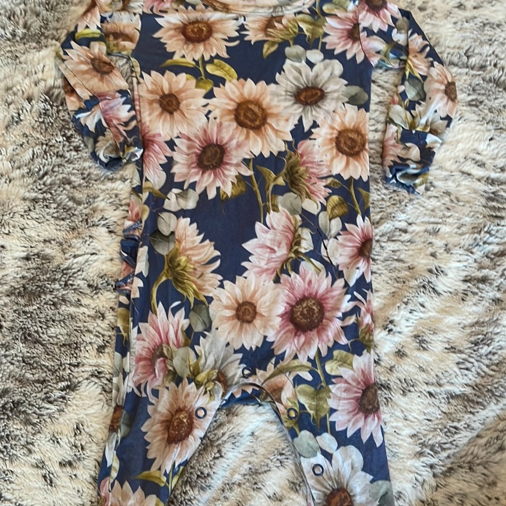 Posh Peanut Ruffled Bum Footless Long-sleeve Jumper 9-12 Months